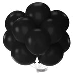 PartyWoo Black Balloons 18in Matte Latex – 20 Pack for Graduation, Birthday & Baby Shower