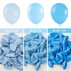 PartyWoo Pastel Blue Balloons – 50 pcs, 12-inch Latex for Balloon Garlands