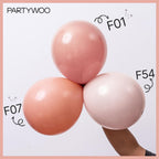 PartyWoo Dusty Pink Balloons 140pcs – 18/12/10/5in Latex Balloons for Birthday, Baby Shower, Graduation, Bachelorette Decorations Pink-F54