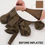 PartyWoo Brown Balloons 85 pcs — Boho Neutral Balloon Arch Kit for Weddings & Parties