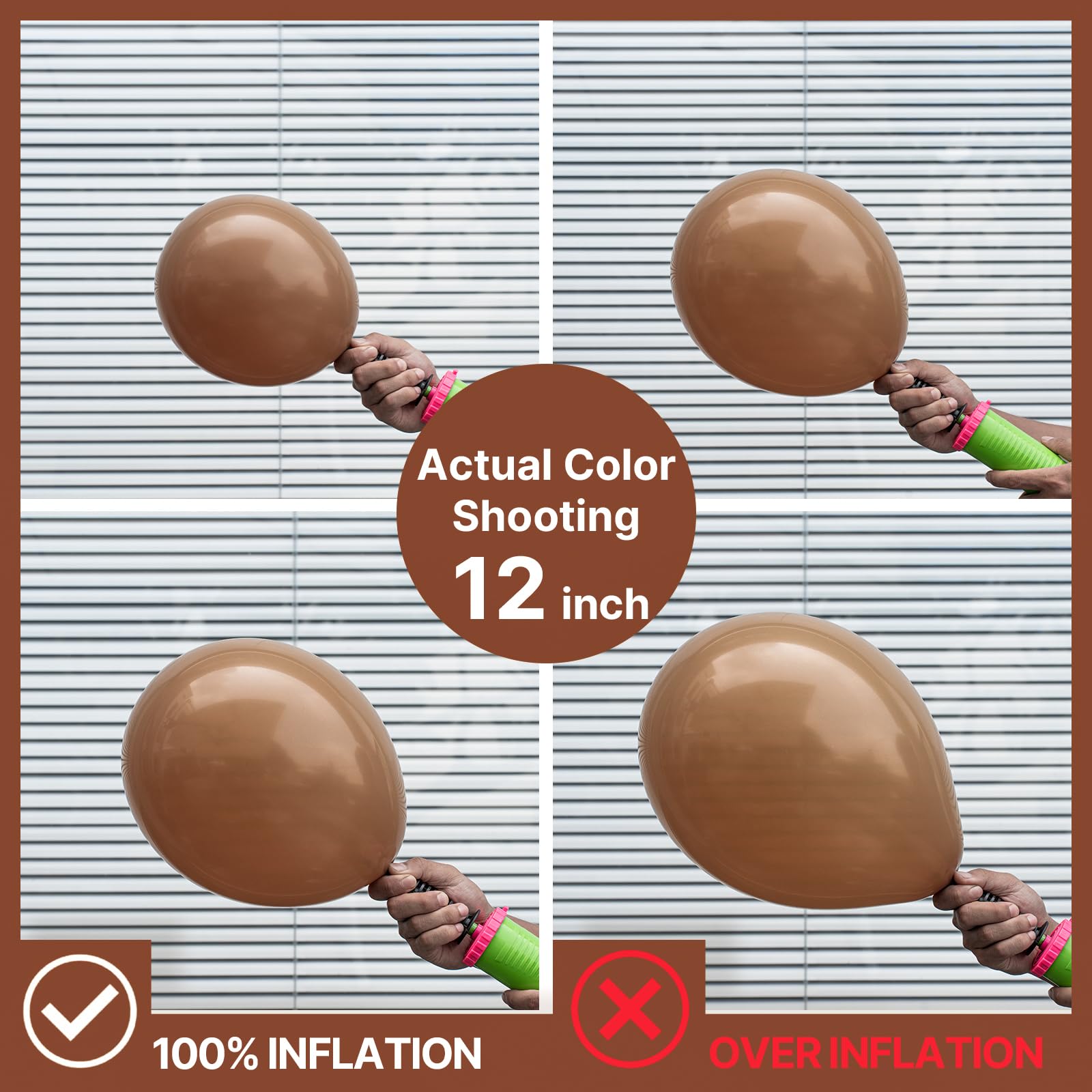 PartyWoo Brown Balloons 85 pcs — Boho Neutral Balloon Arch Kit for Weddings & Parties