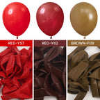 PartyWoo Burgundy Balloons 92 Pcs – Dark Chestnut Red Maroon Arch Kit for Parties