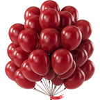 PartyWoo Burgundy Balloons 100pcs | 12in Dark Red Latex Balloons for Parties
