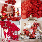 PartyWoo Burgundy Balloons 100pcs | 12in Dark Red Latex Balloons for Parties