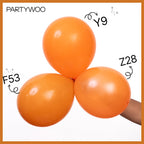 PartyWoo Burnt Orange Balloons 140pcs – Fall Color Balloon Arch Kit (18/12/10/5 in)