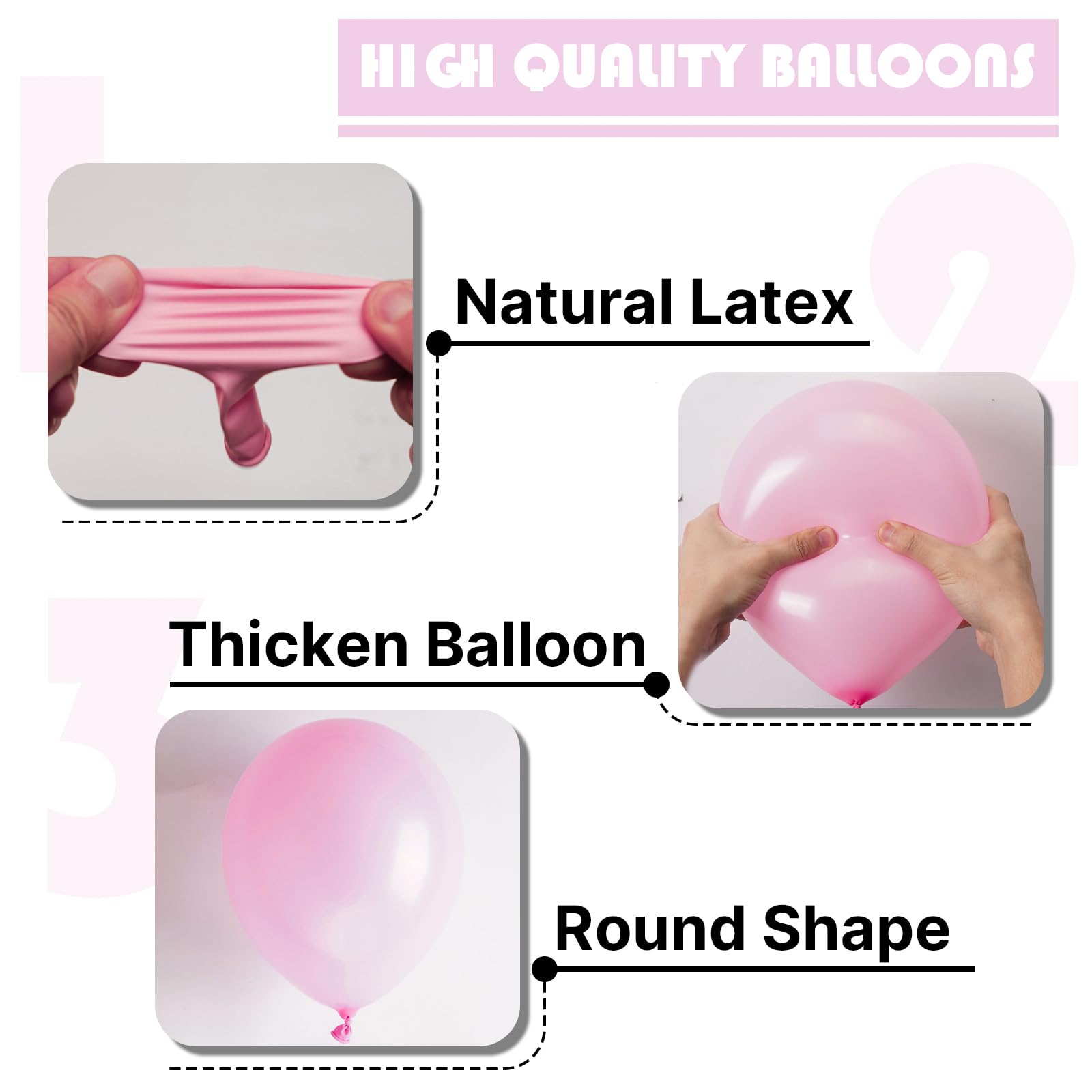 PartyWoo Light Pink Balloons 50pcs 12in – Pastel Baby Pink Party Decor for Baby Shower, Wedding & More