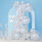 PartyWoo Clear Balloons Arch Kit – 140pcs (18/12/10/5in) for Graduation & Weddings