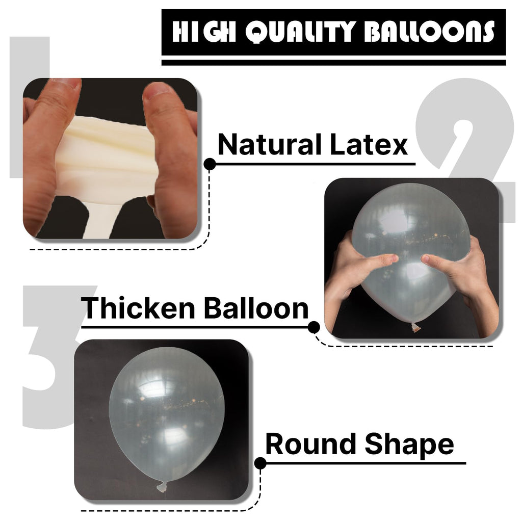PartyWoo Clear Balloons Arch Kit – 140pcs (18/12/10/5in) for Graduation & Weddings