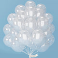 PartyWoo Clear Balloons 50pcs - 12 Inch Transparent Latex Balloons for Graduation, Wedding, Baby Shower