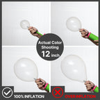 PartyWoo Clear Balloons Kit — 85pcs in 18/12/10/5 Inch for Graduation, Wedding & Baby Shower