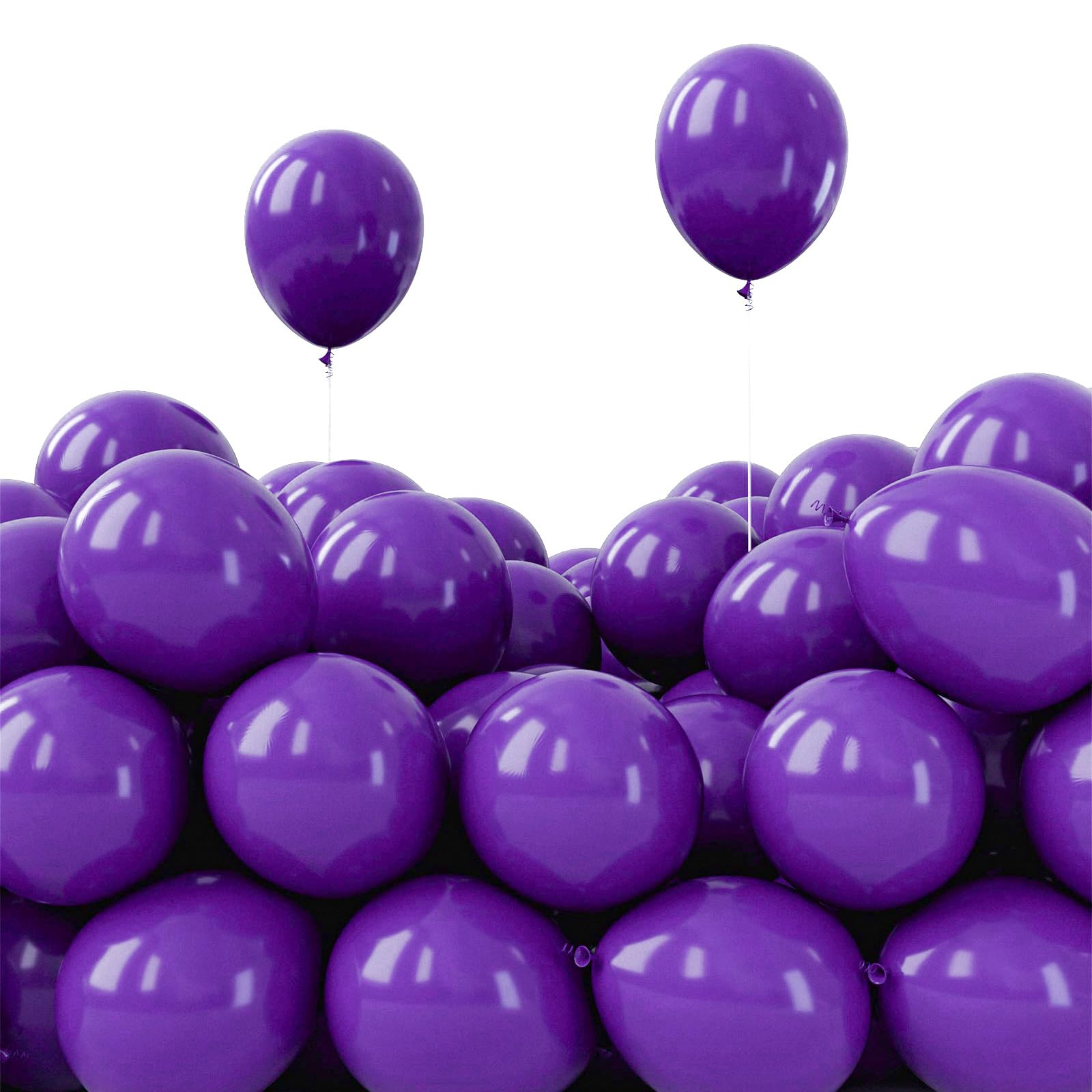 PartyWoo Dark Purple Balloons – 50x 5inch Royal Purple Latex Party Decorations for Weddings, Birthdays, and More