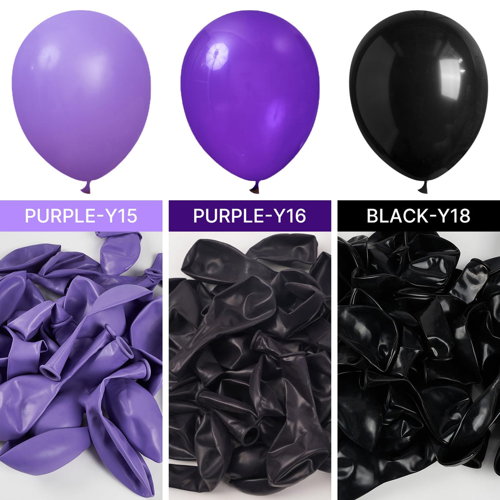 PartyWoo Dark Purple Balloons – 50pcs, 12in Royal Purple Latex Balloons for Birthday, Baby Shower & More