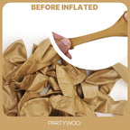 PartyWoo Metallic Gold Balloons Kit — 85pcs for Arches & Garlands (18/12/10/5 in)