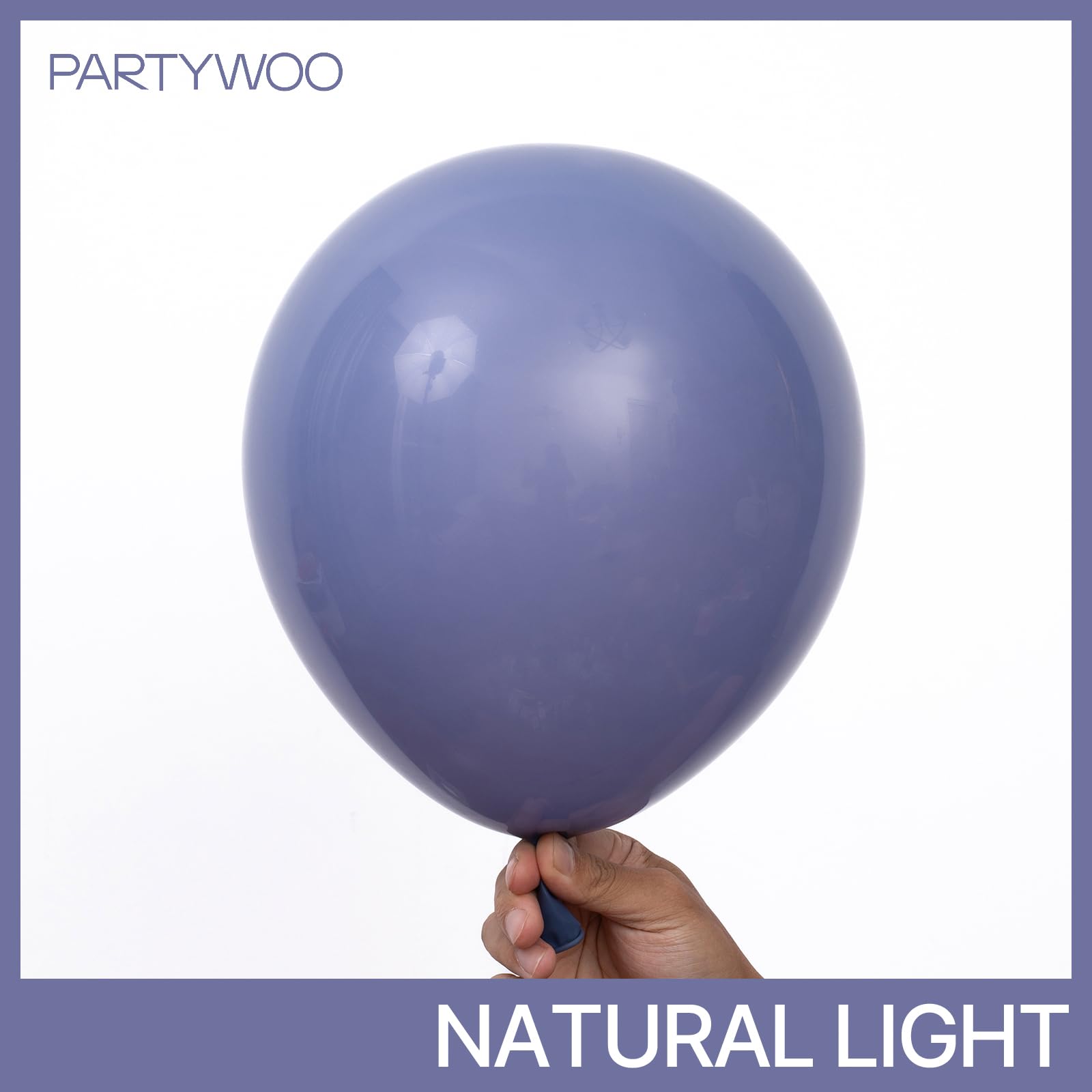 PartyWoo Dusty Blue Balloons 140pc Set – Navy Slate Arch Kit for Baby Showers & Parties
