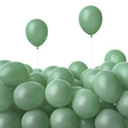 PartyWoo Dusty Green Balloons – 50ct, 5in Matte Sage (Boho)