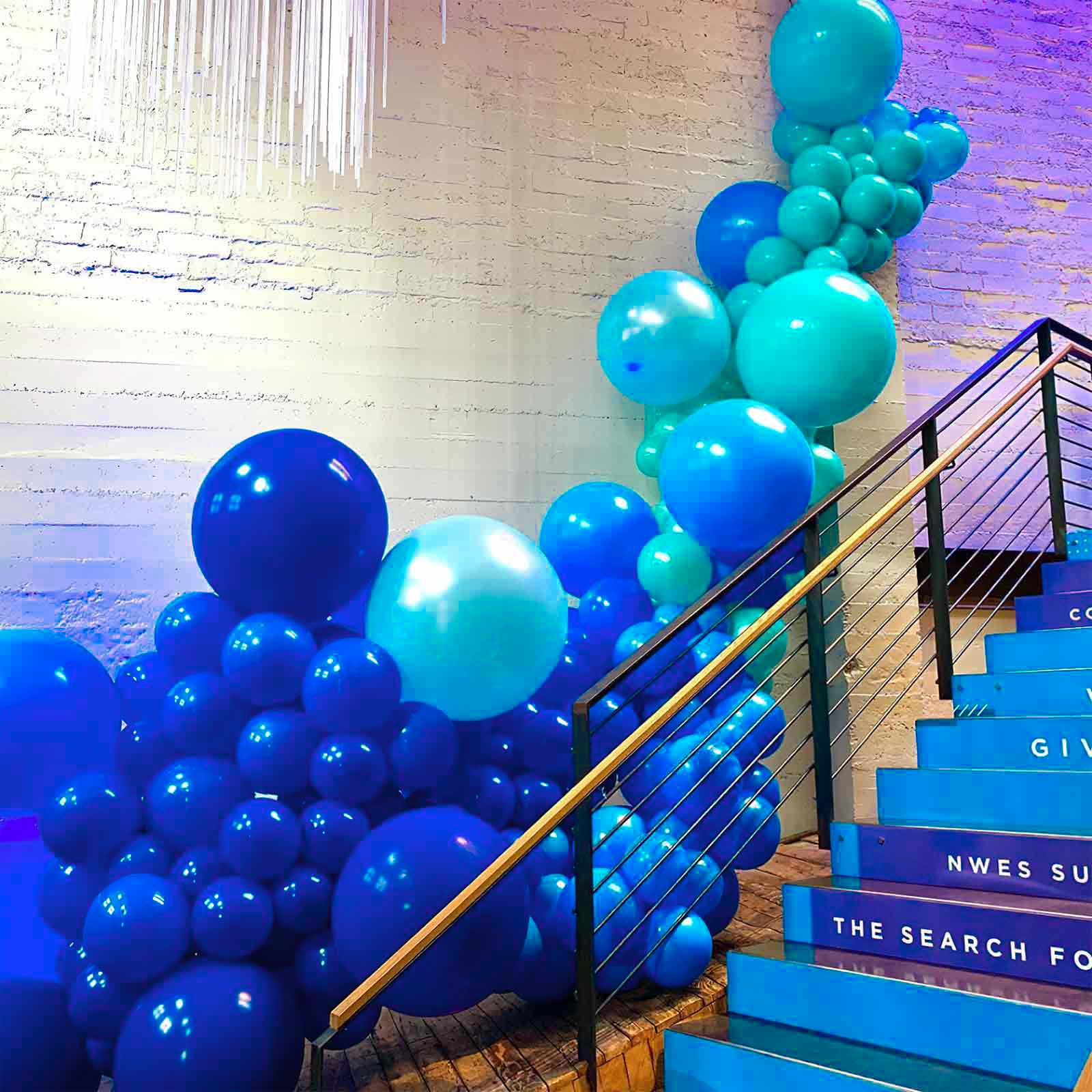 PartyWoo Navy Blue Balloons 140pc Arch Kit – 18/12/10/5 Inch Party Decor