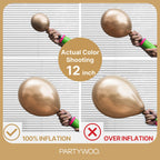 PartyWoo Metallic Gold Balloons Kit — 85pcs for Arches & Garlands (18/12/10/5 in)