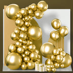 PartyWoo Gold Balloons 130pcs Arch Kit – 18/12/10/5 Inch for Birthday & Wedding | Gold-G101