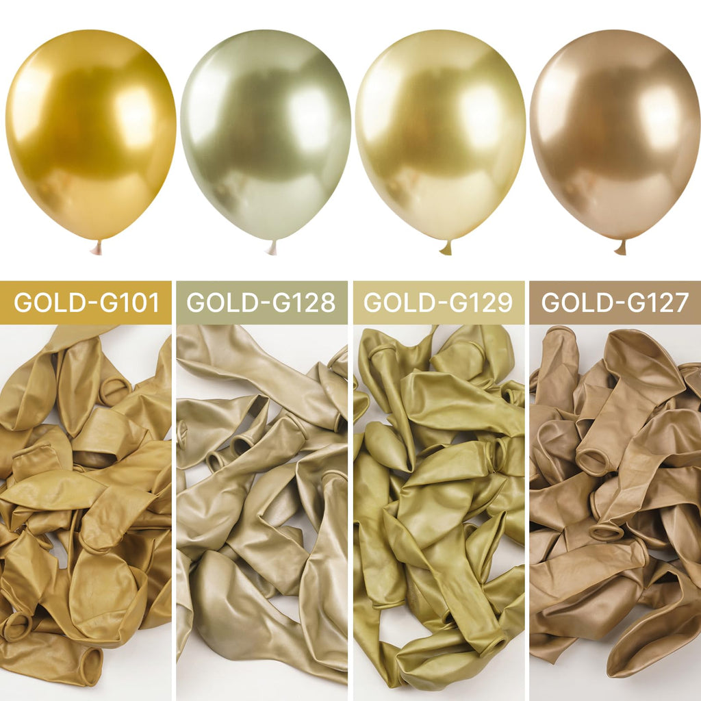 PartyWoo Gold Balloons – 50pc 12in Latex Balloons for Party Decor