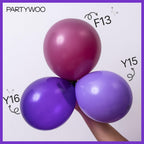 PartyWoo Dark Purple Balloons – 50x 5inch Royal Purple Latex Party Decorations for Weddings, Birthdays, and More