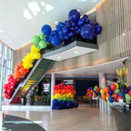 PartyWoo Rainbow Balloons 50 Pack – 12in Multicolor Latex Balloons for Graduation, Baby Shower & Celebrations