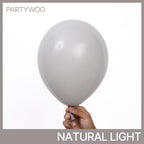 PartyWoo Gray Balloons 120pcs Matte Latex Balloon Arch Kit 18/12/10/5 Inch for Baby Shower Graduation Wedding | Gray-Y71
