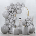 PartyWoo Gray Balloons 120pcs Matte Latex Balloon Arch Kit 18/12/10/5 Inch for Baby Shower Graduation Wedding | Gray-Y71