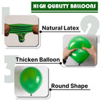 PartyWoo Green Balloons 100 Pcs – Mixed Sizes Balloon Arch Kit for Birthday & Parties