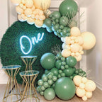 PartyWoo Dusty Green Balloons – 50ct, 5in Matte Sage (Boho)