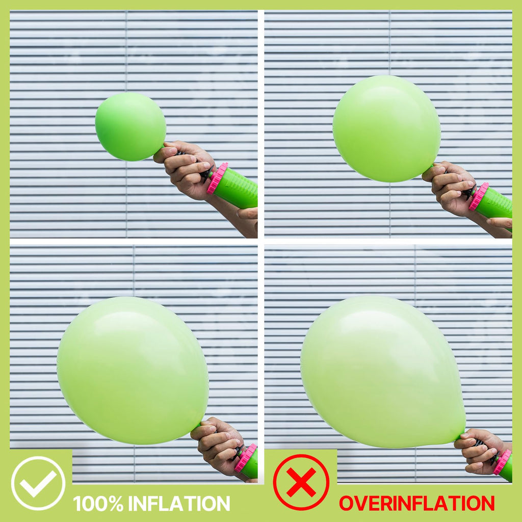 PartyWoo Lime Green Balloons 100pcs | 5 Inch Latex Balloons for Graduation, Wedding & Party Decor