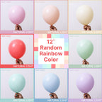 PartyWoo Pastel Balloons 50 Pcs - 5 Inch Mini Rainbow Latex for Party Decorations
