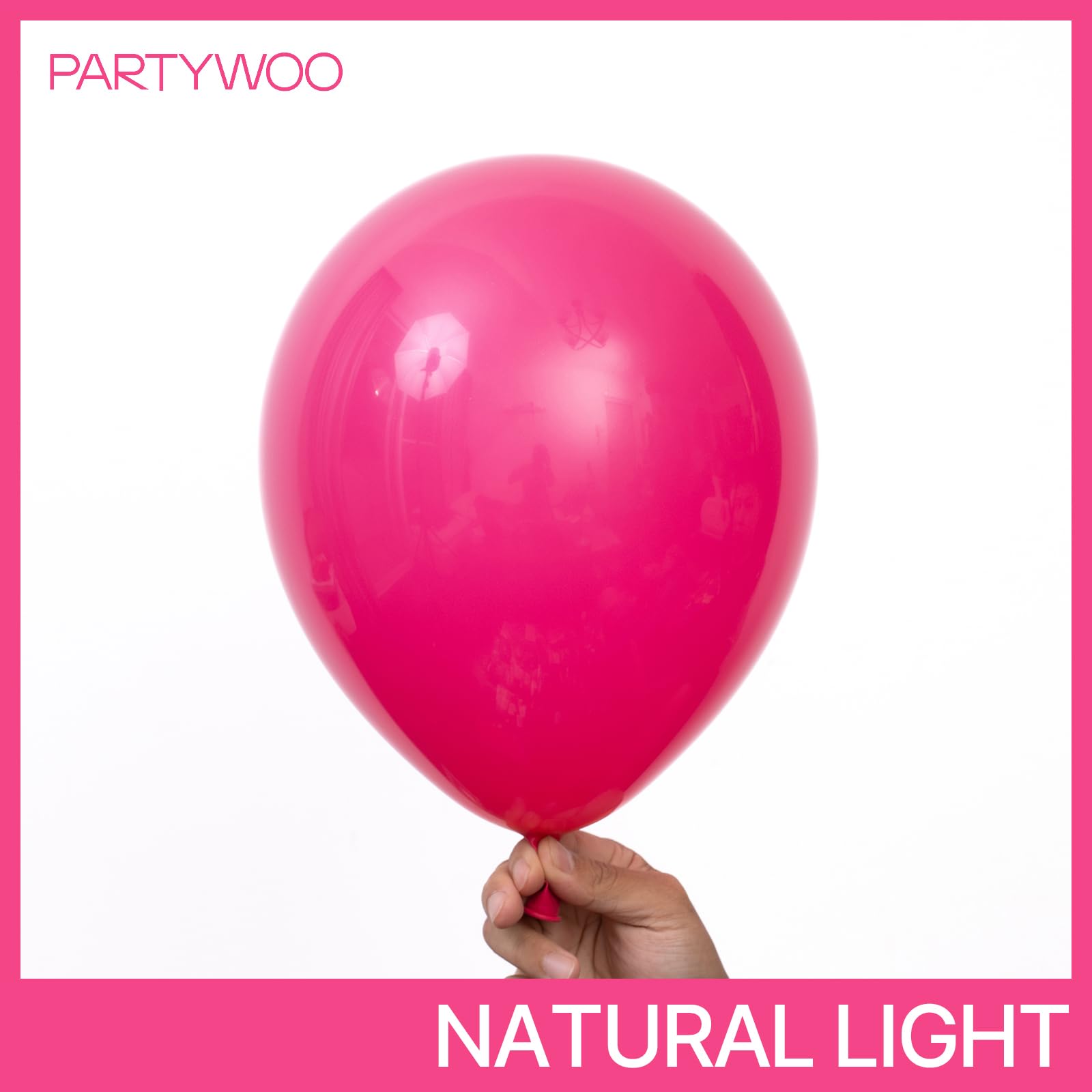 PartyWoo Hot Pink Balloons 152 pcs – Magenta Fuchsia Arch Kit for Weddings & Parties