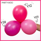 PartyWoo Hot Pink Balloons 152 pcs – Magenta Fuchsia Arch Kit for Weddings & Parties