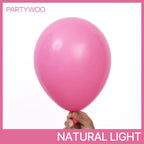 PartyWoo Hot Pink Balloons 140pcs – 18/12/10/5in Magenta Arch Garland Kit for Weddings & Parties