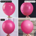 PartyWoo Hot Pink Balloons – 50 Pack, 12" Magenta Fuchsia Latex Balloons for Weddings & Parties