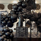 PartyWoo Matte Black Latex Balloons – 100 Pack, 10-inch Helium Balloons for Party Decor