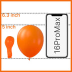 PartyWoo Orange Balloons – 50 Pack, 5-Inch Latex for Fall Parties