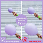 PartyWoo Lavender Balloons Kit – 127pc Pastel Purple Set for Baby Showers & Parties