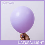 PartyWoo Lavender Balloons Kit – 127pc Pastel Purple Set for Baby Showers & Parties
