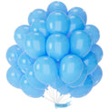 PartyWoo Light Blue Balloons – 50pcs, 12 inch Latex Balloons for Baby Showers, Weddings & Celebrations