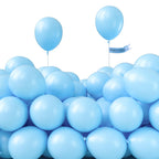 PartyWoo Light Blue Balloons – 50pcs, 5in Pastel Sky Aqua for Weddings, Birthdays, Baby Showers