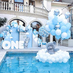 PartyWoo Light Blue Balloons – 50pcs, 5in Pastel Sky Aqua for Weddings, Birthdays, Baby Showers