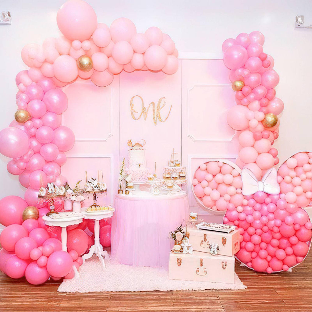PartyWoo Light Pink Balloons 127pcs Arch Kit – Pastel 36/18/12/10/5in
