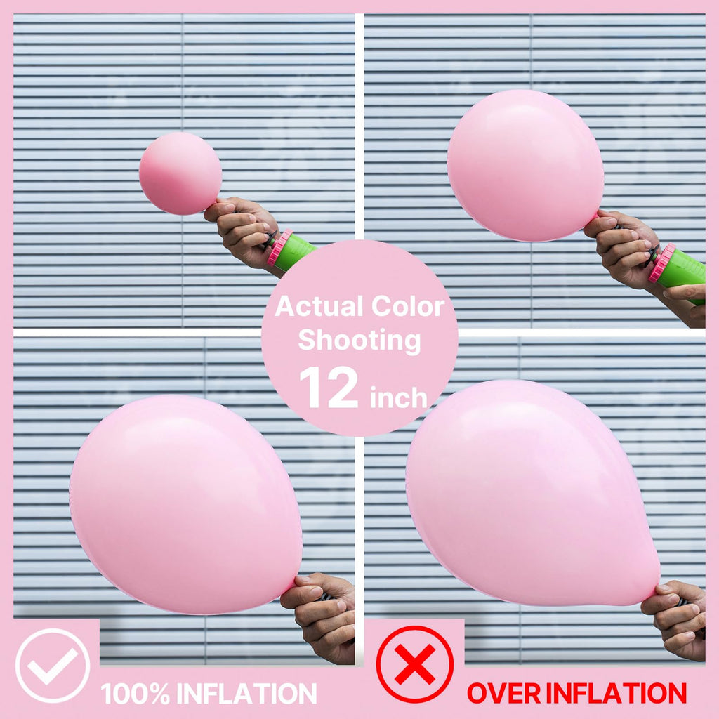 PartyWoo Light Pink Balloons 127pcs Arch Kit – Pastel 36/18/12/10/5in