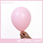 PartyWoo Light Pink Balloons 127pcs Arch Kit – Pastel 36/18/12/10/5in