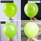 PartyWoo Lime Green Neon Latex Balloons – 50 Pack, 12 Inch for Parties