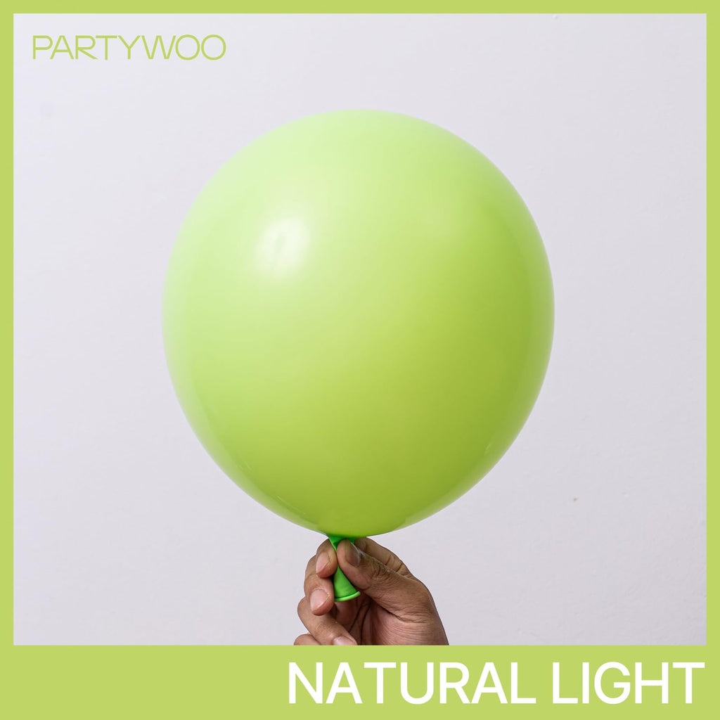 PartyWoo Lime Green Balloons Kit – 140pcs Latex Arch Kit for Wedding, Birthday & Theme Parties