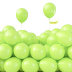 PartyWoo Lime Green Balloons 100pcs | 5 Inch Latex Balloons for Graduation, Wedding & Party Decor