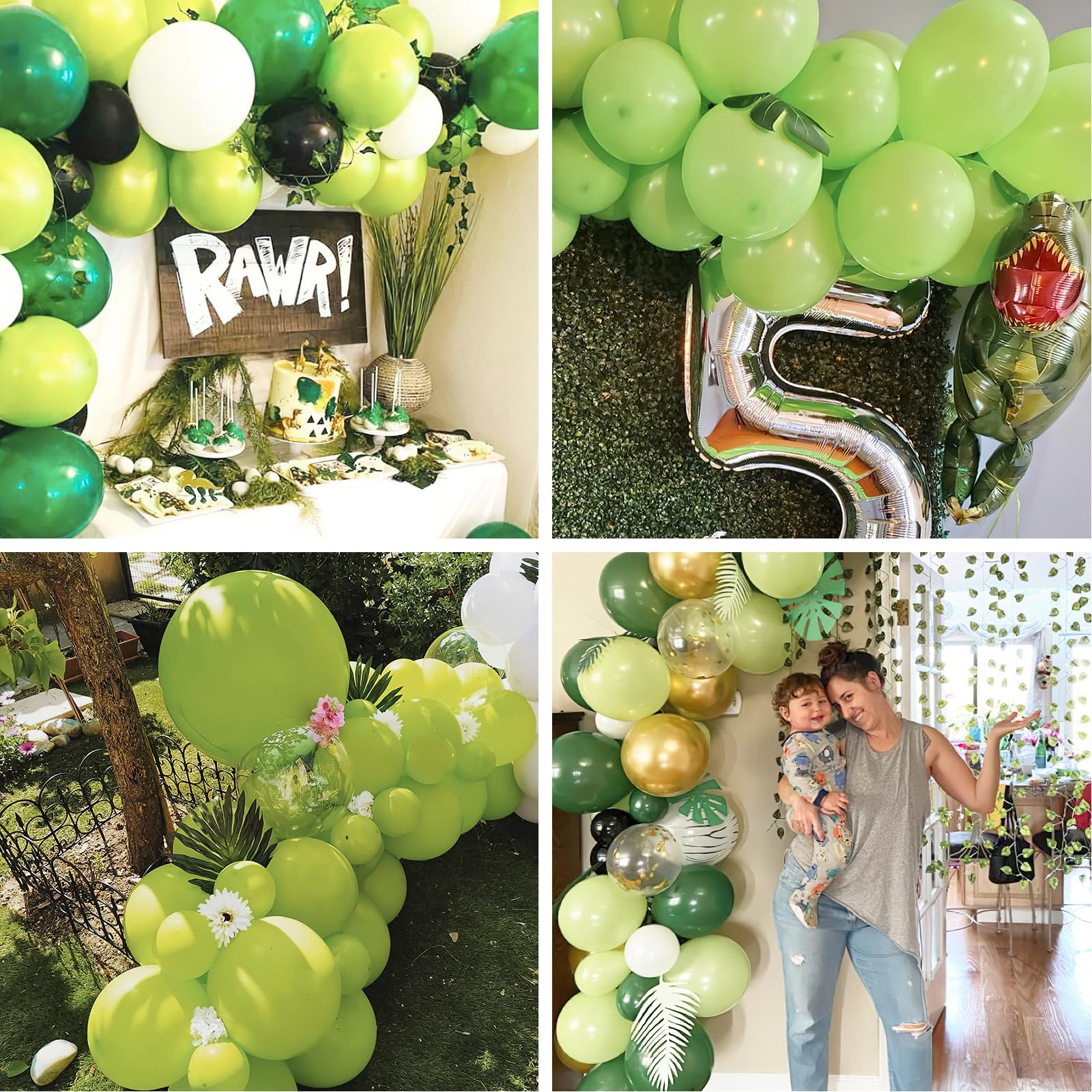 PartyWoo Lime Green Balloons Kit – 140pcs Latex Arch Kit for Wedding, Birthday & Theme Parties