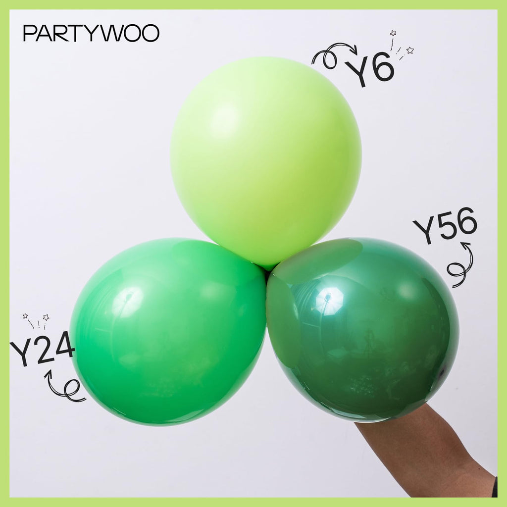 PartyWoo Lime Green Balloons Kit – 140pcs Latex Arch Kit for Wedding, Birthday & Theme Parties